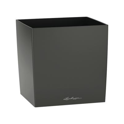 Кашпо Lechuza Cube Premium 30 Антрацитовый металлик