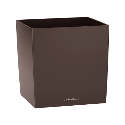 Кашпо Lechuza Cube Premium 30 Коричневый металлик