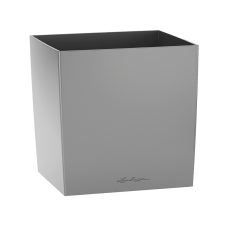 Кашпо Lechuza Cube Premium 50 Серебристый металлик