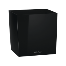Кашпо Lechuza Cube Premium 30 Черный блестящий