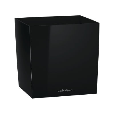 Кашпо Lechuza Cube Premium 40 Черный блестящий