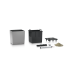 Кашпо Lechuza Cube Premium 30 Серебристый металлик Всё в одном