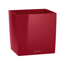 Кашпо Lechuza Cube Premium 40 Красный блестящий