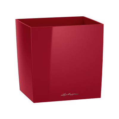 Кашпо Lechuza Cube Premium 50 Красный блестящий