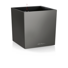 Кашпо Lechuza Cube Premium 40 Антрацитовый металлик Всё в одном