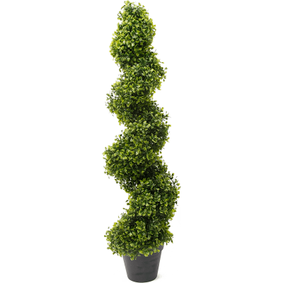 Самшит спираль в кашпо / Boxwood spiral растение искусственное