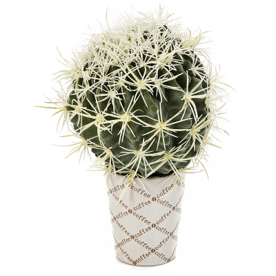 Кактус Золотая Бочка / Golden barrel cactus растение искусственное