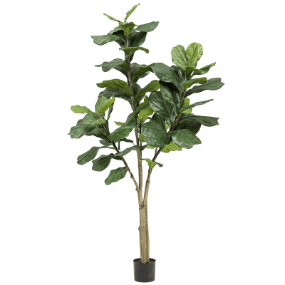 Фикус Лирата в кашпо / Ficus lyrata растение искусственное