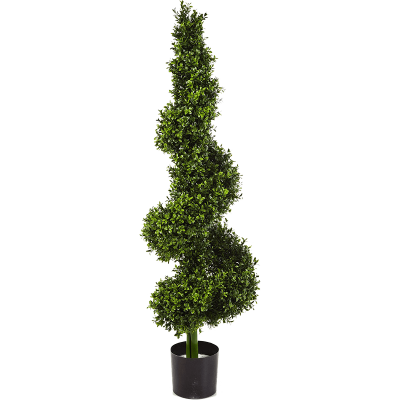 Самшит королевский спираль дерево / Boxwood royal spiral tree растение искусственное