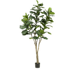 Фикус Лирата в кашпо / Ficus lyrata растение искусственное