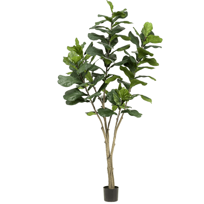 Фикус Лирата в кашпо / Ficus lyrata растение искусственное