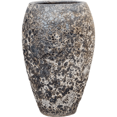Кашпо керамическое Baq Lava Emperor relic black