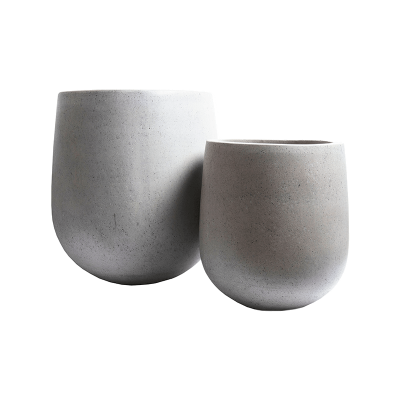 Кашпо керамическое Casual Pot Light Grey (set of 2)