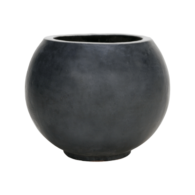 Кашпо керамическое Plain Globe De Luxe Anthracite