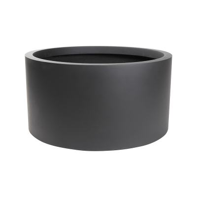 Кашпо керамическое Charm Cylinder Black