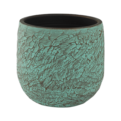 Кашпо керамическое Indoor Pottery Pot Evi Antiq Bronze
