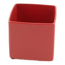 Basic Square Minipot Red