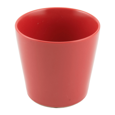 Кашпо керамическое Basic Round Minipot Red