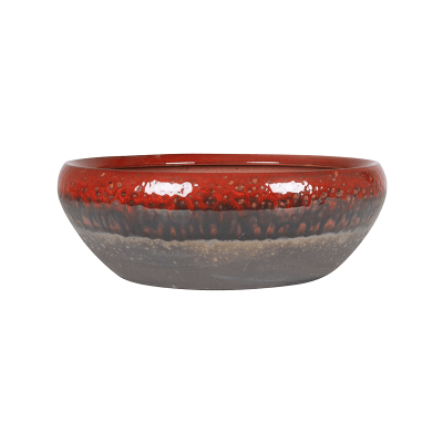 Кашпо керамическое Amora Bowl Black Red