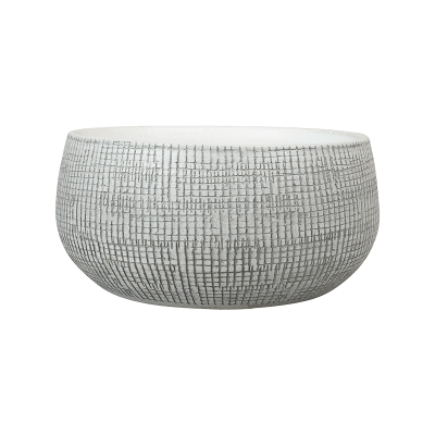 Кашпо керамическое Ryan Bowl White Black