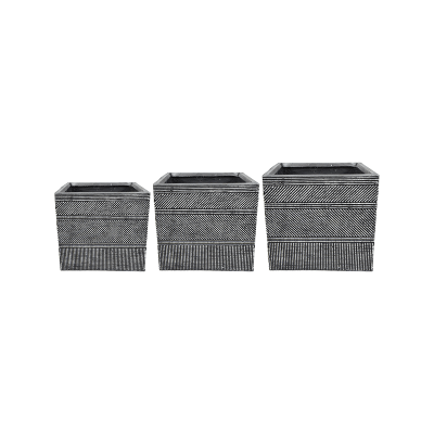 Кашпо Andes Pot Anthracite (set of 3)