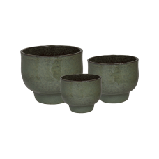 Shade Pot Grey Green (set of 3)