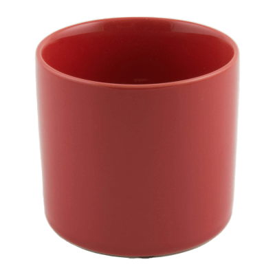 Кашпо керамическое Basic Cylinder Matt Red