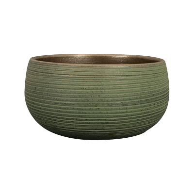 Кашпо керамическое Lydia Bowl Shiny Green