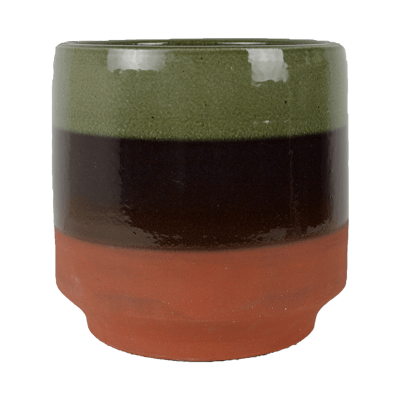 Кашпо керамическое Bebop Pot gl Olive