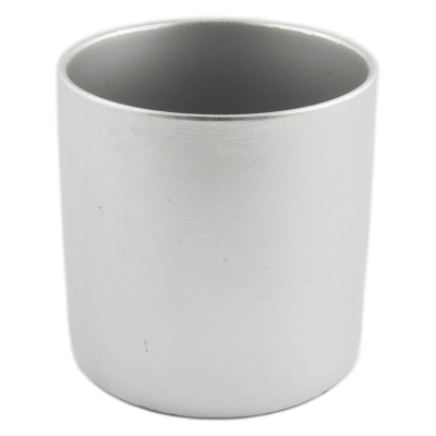 Кашпо керамическое Basic Cylinder Silver