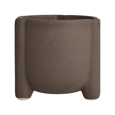 Кашпо керамическое Loki Large Orchidpot Black Brown