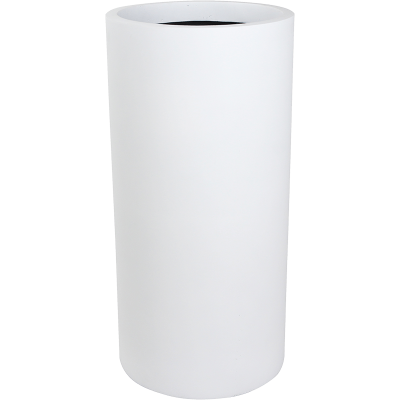 Кашпо керамическое Charm Cylinder White
