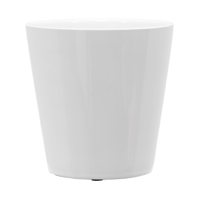 Кашпо керамическое Basic Round Minipot White