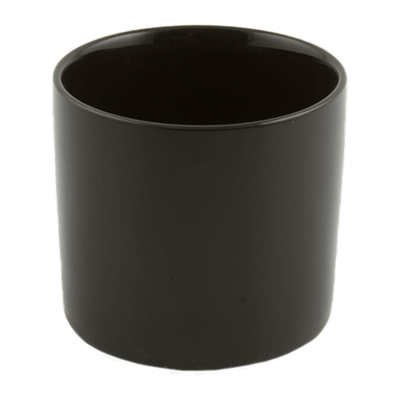 Кашпо керамическое Basic Cylinder Minipot Black