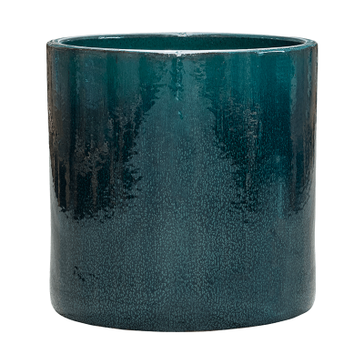 Кашпо керамическое Cylinder Pot Ocean Blue