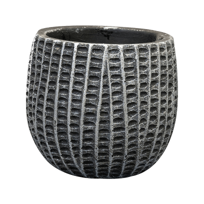 Кашпо керамическое Feico Pot Metal Black