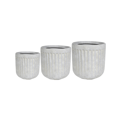 Кашпо Duncan Pot Ivory (set of 3)