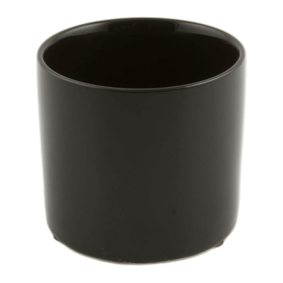 Кашпо керамическое Basic Cylinder Matt Black