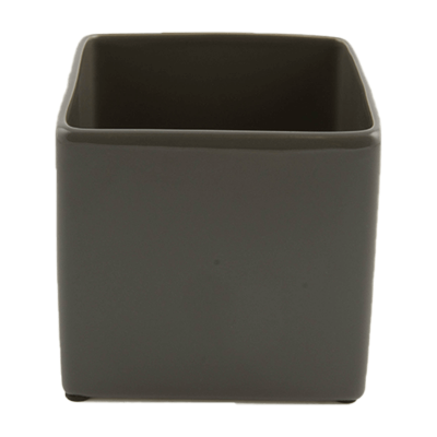 Кашпо керамическое Basic Square Minipot Dark Grey