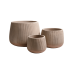 Кашпо керамическое Cay Pot Light Grey (set of 3)