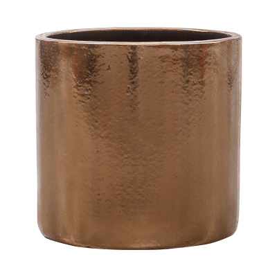 Кашпо керамическое Cylinder Pot Gold