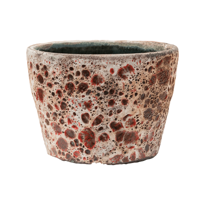 Кашпо керамическое Baq Lava Couple straight relic pink (glazed inside)