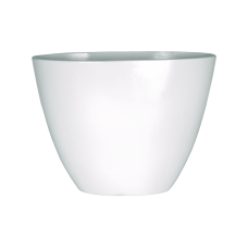 Indoor Pottery Planter cresta pure white