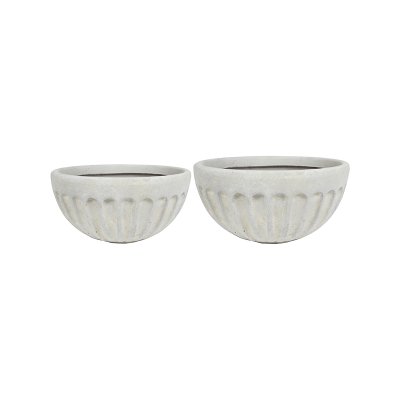 Кашпо керамическое Duncan Bowl Ivory (set of 2)