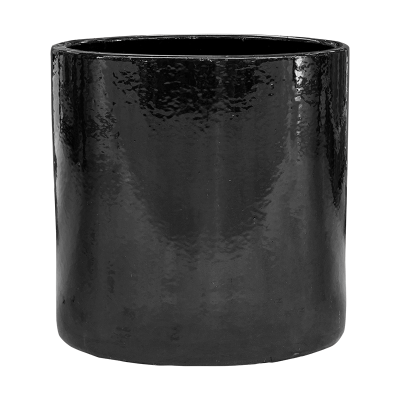 Кашпо керамическое Cylinder Pot Black