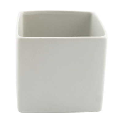 Кашпо керамическое Basic Square Minipot White