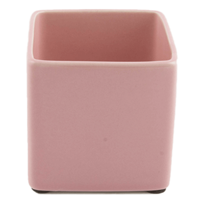 Кашпо керамическое Basic Square Minipot Pink