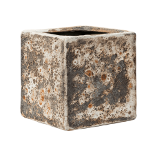 Baq Lava Cube relic rust metal (glazed inside)