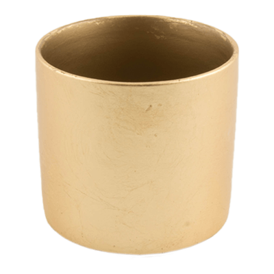 Кашпо керамическое Basic Cylinder Minipot Gold