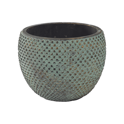 Кашпо керамическое Indoor Pottery Pot Fay Blue Gold (per 6 pcs.)